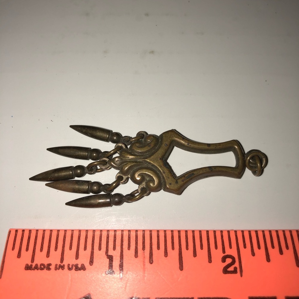 Antique  Pendant Copper Victorian - Picture 4 of 4